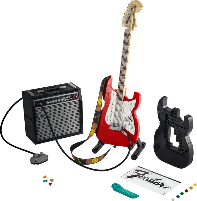 LEGO Fender Stratocaster (#21329) box